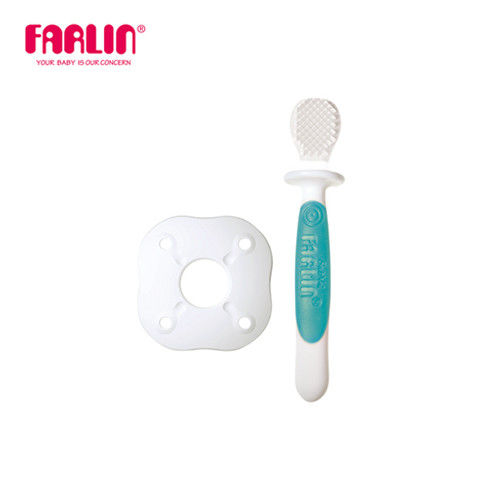 【Farlin】幼兒乳牙訓練牙刷二階 / 矽膠軟性按摩牙刷
