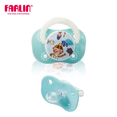 【Farlin】啾啾安撫奶嘴(櫻桃型/大) -  藍色