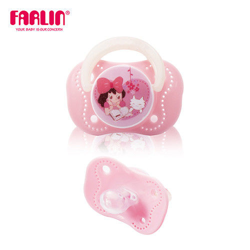 【Farlin】啾啾安撫奶嘴(櫻桃型/大) - 粉紅