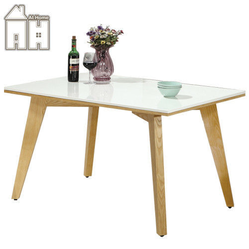 【AT HOME】葛麗絲4.3尺原石原木餐桌