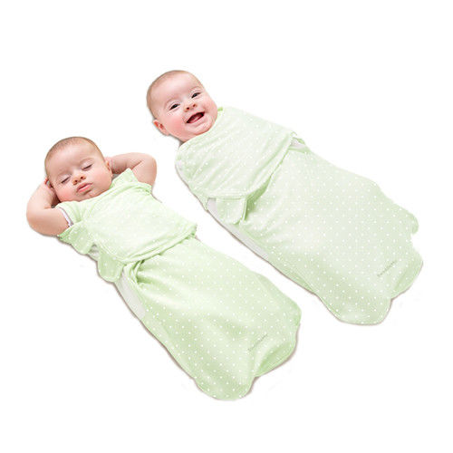 【美國Summer Infant】2合1聰明懶人育兒睡袋-加大(綠野點點)