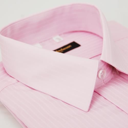 任-【金安德森】粉紅色易整燙窄版長袖襯衫