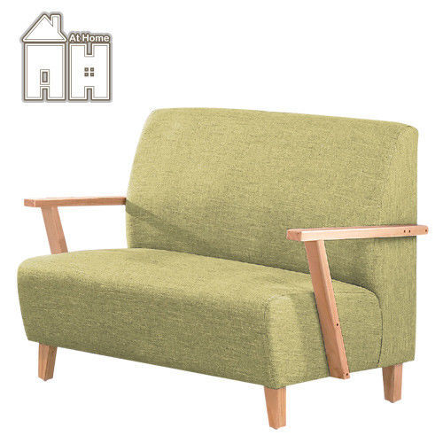 【AT HOME】維也納本色綠皮雙人沙發