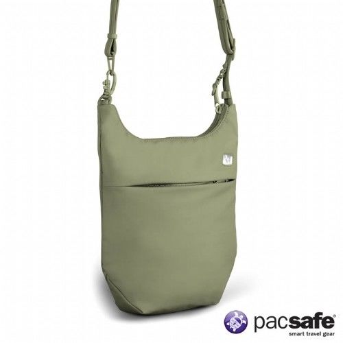 Pacsafe 2L SLINGSAFE100GII直式側背包(女)(淺灰綠)