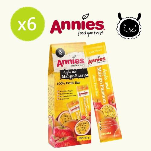 【壽滿趣- 紐西蘭原裝進口】Annies 全天然水果條(百香芒果6盒36片家庭裝)