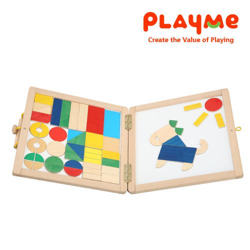 【PlayMe】百變書包~磁鐵拼圖與分數學習