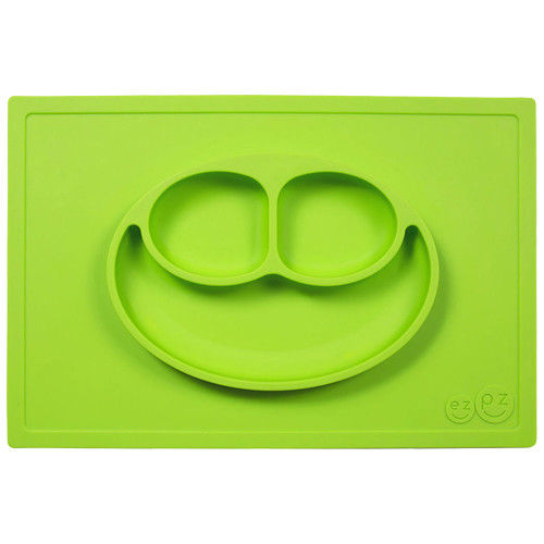 美國EZPZ矽膠防滑餐盤-蘋果綠