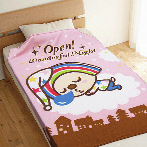 【享夢城堡】OPEN小將 一夜好夢 刷毛毯