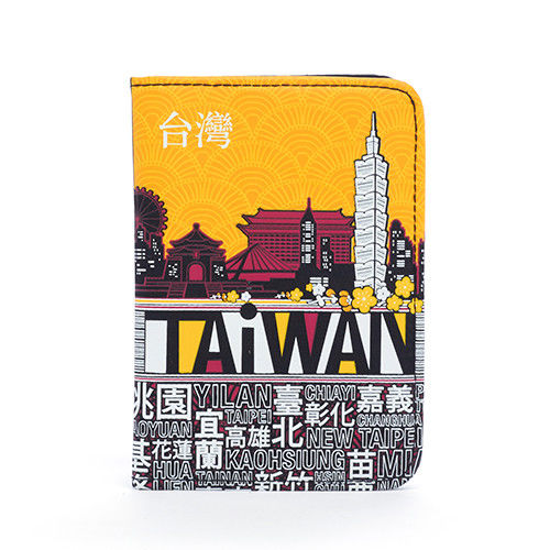 TAiWAN 護照套-澄黃-行動