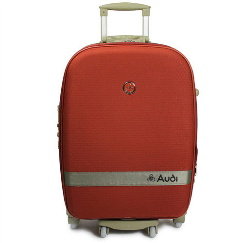 【Audi 奧迪】20吋新蜂巢格8輪360度~Audi行李箱旅行箱M-71520-橘
