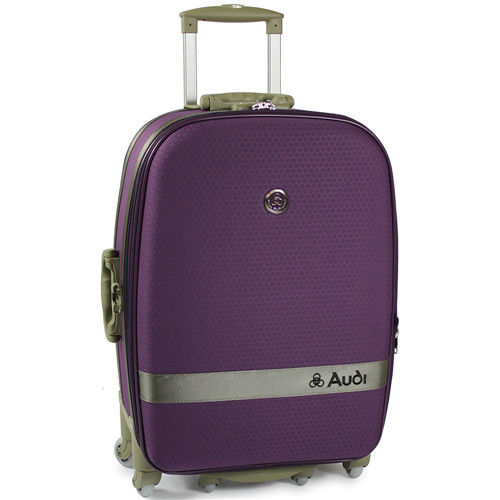 【Audi 奧迪】20吋新蜂巢格8輪360度~Audi行李箱旅行箱M-71520-淺紫
