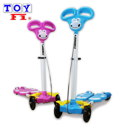 【Toy F1】兒童聲光蛙式滑板車(高乘載力)