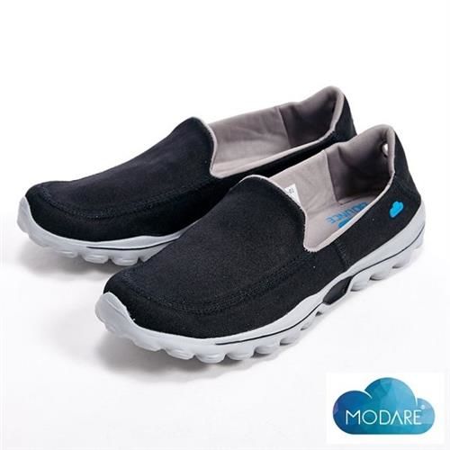 【W&M】MODARE 超彈力帆布增高鞋男鞋-黑(另有咖/深藍)