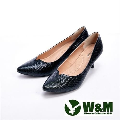 【W&M】 高質感經典女高跟鞋-黑(另有米)