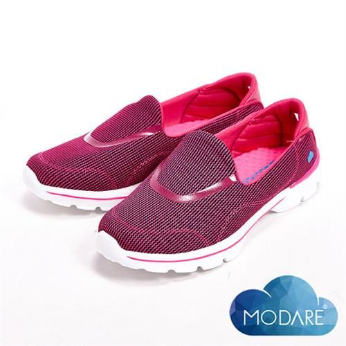 【W&M】MODARE 超彈力水波紋透氣舒適瑜珈鞋墊女鞋-紅(另有黑/藍)