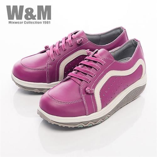 【W&M】FIT 城市健走族塑型透氣健塑鞋綁帶女鞋-桃紅(另有藍、白)