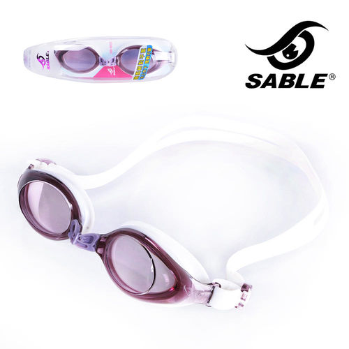 【黑貂SABLE】女性專用標準平光運動泳鏡(葡萄紫)