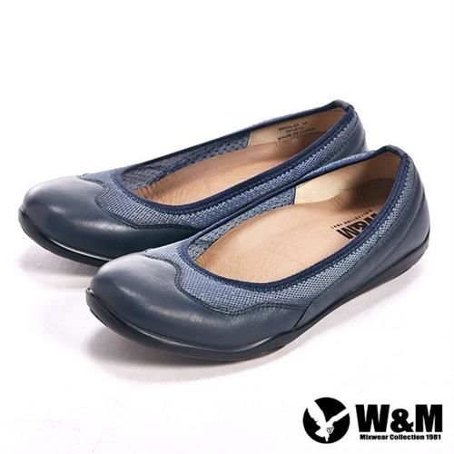 【W&M】SOFIT系列 科技纖維布料舒適透氣 健塑鞋 -藍(另有黑)