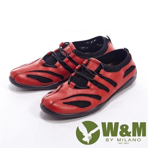 【W&M】 SOFIT系列 運動透氣彈性休閒鞋女鞋-紅
