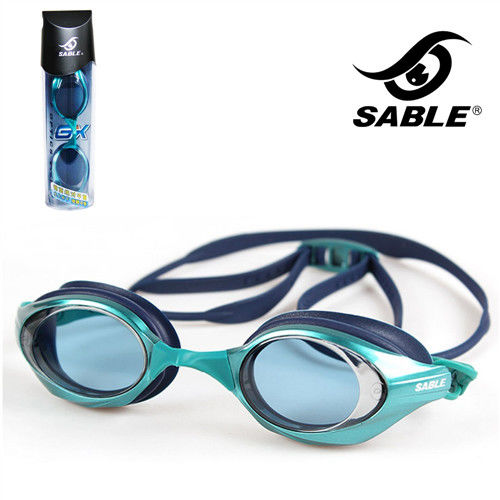 【黑貂SABLE】極限運動型 平光泳鏡(綠色)