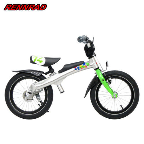 RENNRAD 鋁合金變形滑步車/腳踏車兩用童車14吋_綠