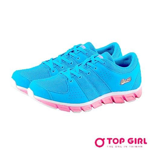  【TOP GIRL】運動甜心輕量慢跑鞋－藍／1332255182