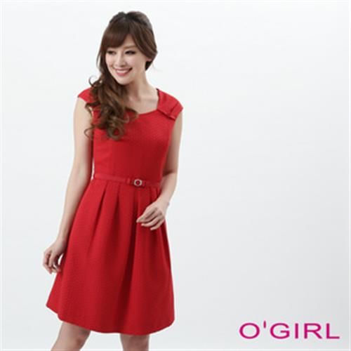 【OGIRL】日式優雅半包袖洋裝