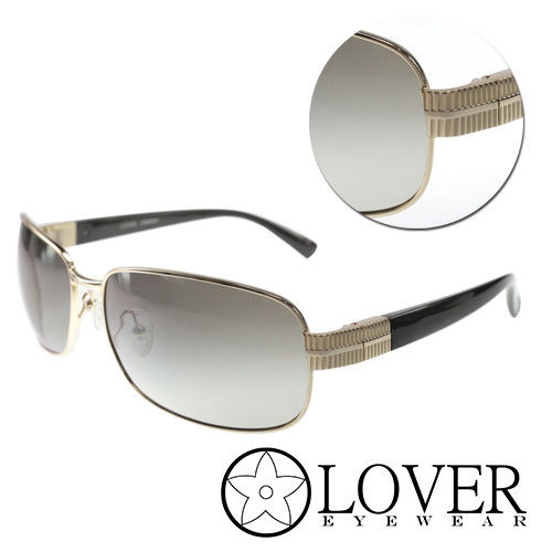 【Lover】精品金屬黑色金框太陽眼鏡(9113-C02)