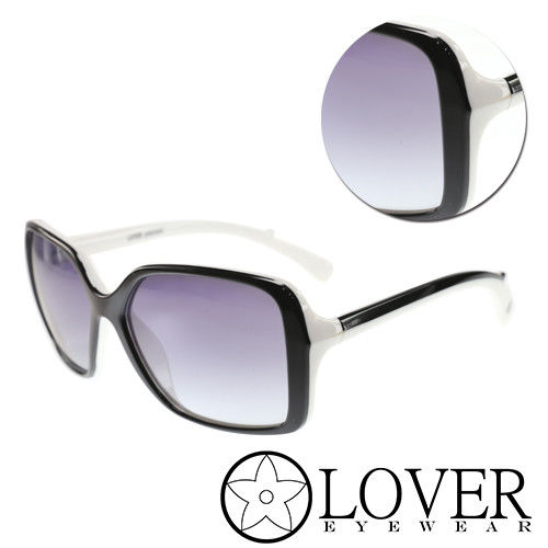 【Lover】時尚黑色大框太陽眼鏡(9357-1)