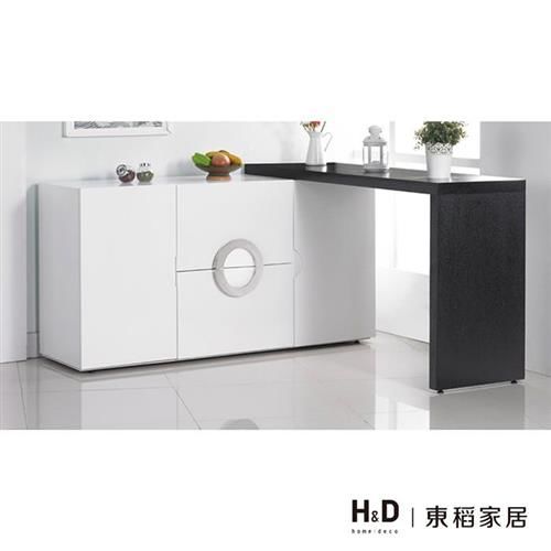 【H&D】帕克5尺白色伸縮餐櫃