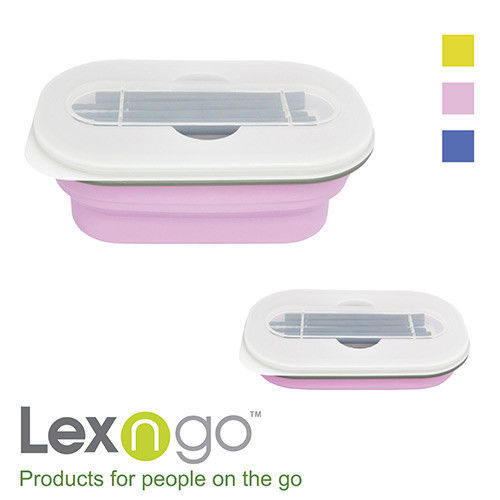 Lexngo可折疊餐盒筷子組-4入組