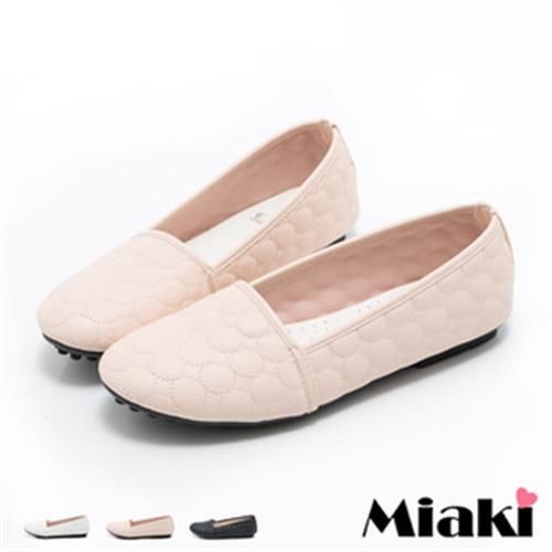 【Miaki】MIT 娃娃鞋韓劇經典優雅平底包鞋(粉色 / 黑色 / 白色)