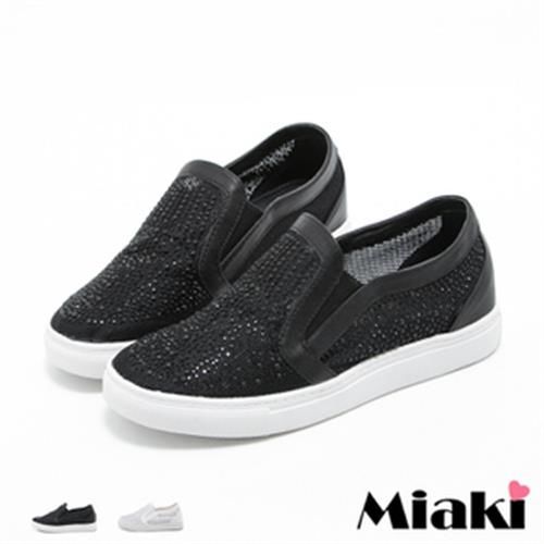 【Miaki】MIT 懶人鞋韓系未來感平底休閒懶人包鞋 (白色 / 黑色)