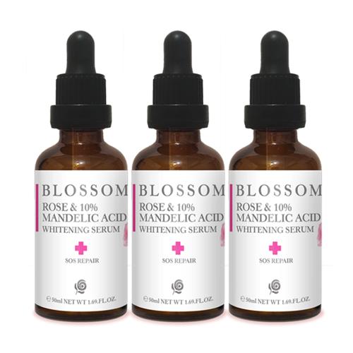 BLOSSOM玫瑰杏仁酸10％煥膚淨白保濕露(50ML/瓶)*3件組