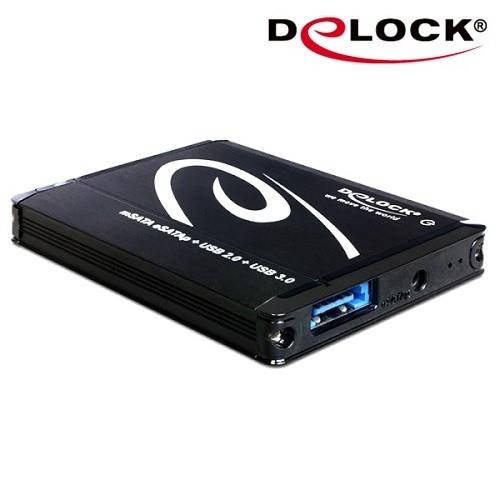 Delock 2.5吋USB 3.1 mSATA硬碟外接盒－42565