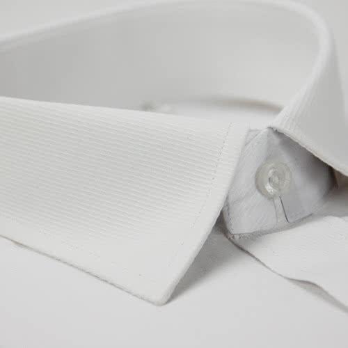 【金安德森】白色斜紋長袖襯衫