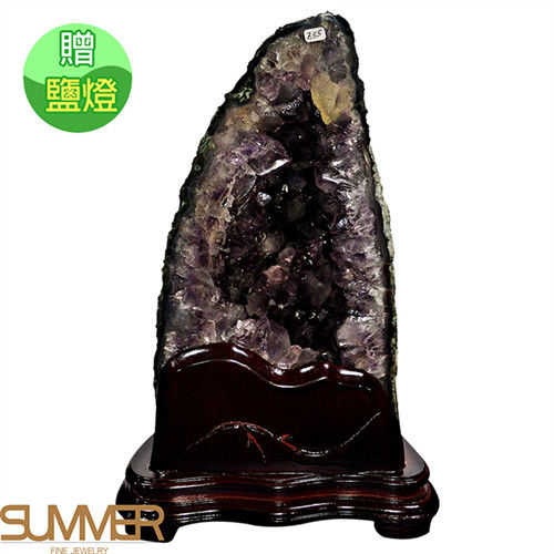 【SUMMER寶石】《7.55kg》巴西3A天然紫晶洞《加贈鹽燈》(1125-09)