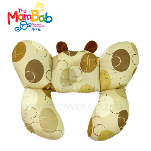 《Mambab-夢貝比》嬰童護頸枕/蝴蝶枕-甜圈米