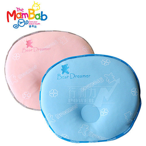 《Mambab-夢貝比》嬰兒乳膠塑型枕/半月枕 (甜甜圈造型)