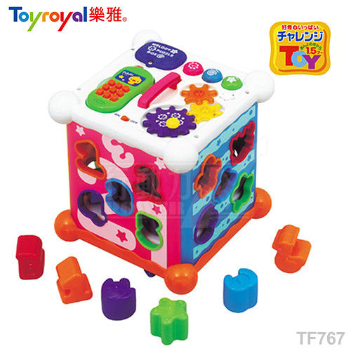 日本《樂雅 Toyroyal》新型聲光益智六面盒