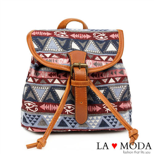 La Moda 獨家開版塗鴉幾何大容量3way肩背後背包 (共13色)