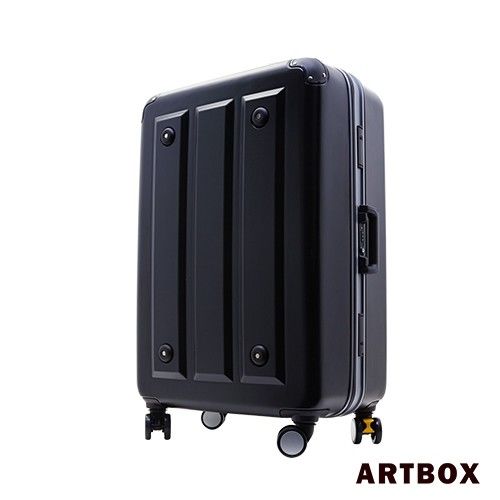 ARTBOX 暗影獵人20吋 ABS鑽石紋撞色鋁框行李箱一新月銀