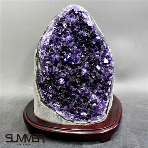 SUMMER寶石  5A級烏拉圭紫晶鎮《2.8kg》(頂級深紫色 7A-89)
