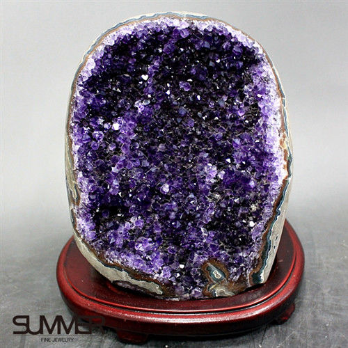 【SUMMER寶石】5A級烏拉圭紫晶鎮《2.4kg》(頂級深紫色 7A-103)