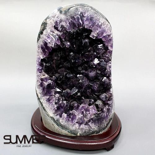 SUMMER寶石  5A級烏拉圭紫晶鎮《5.9kg》(頂級深紫色 7B-56)