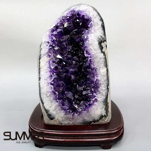 【SUMMER寶石】5A級烏拉圭紫晶鎮《3.8kg》(頂級深紫色 7B-65)
