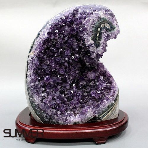 【SUMMER寶石】5A級烏拉圭紫晶鎮《3.2kg》(頂級深紫色 7B-67)
