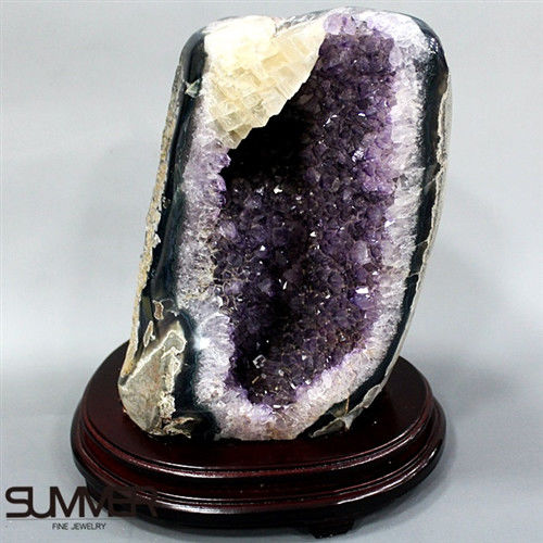 【SUMMER寶石】5A級烏拉圭紫晶鎮《5.2kg》(頂級深紫色 8A-25)
