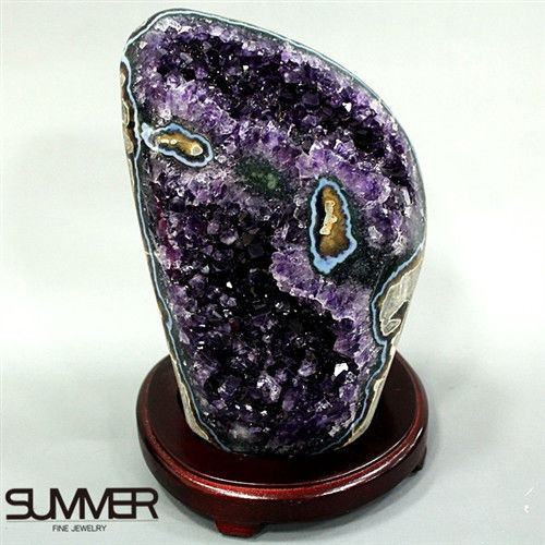 【SUMMER寶石】5A級烏拉圭紫晶鎮《3.3kg》(頂級深紫色 8A-29)