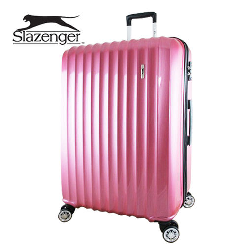 【英國 Slazenger 史萊辛格】 28吋 時尚雅致行李箱/拉桿箱/旅行箱(桃心紅)